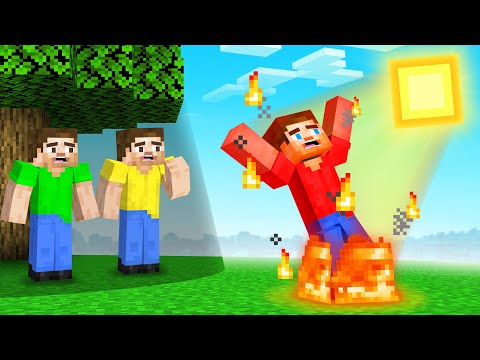 Minecraft but the SUN BURNS YOU!