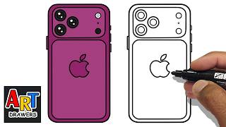 How to DRAW iPhone 18 Pro Max APPLE - Video Lesson