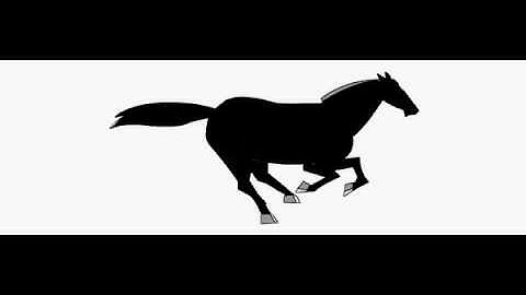 Horse running animation