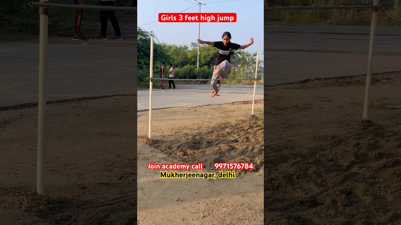 Girls 3 feet high jump✅ | delhi police constable physical | 