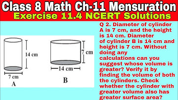 Class 8 Ex 11.4 Q 2 | Mensuration | | Math NCERT  Solutions | Chapter 11 | CBSE | Exercise 11.4