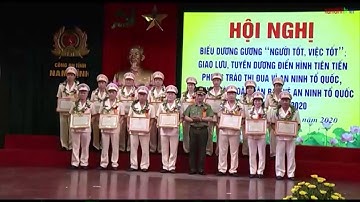 Hội nghị biểu dương gương người tốt, việc tốt, điển hình tiên tiến trong phong trào thi đua Vì ANTQ