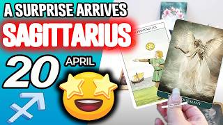 Sagittarius ♐A SURPRISE ARRIVES 💖 horoscope for today APRIL 20 2026 ♐ #sagittarius tarot APRIL