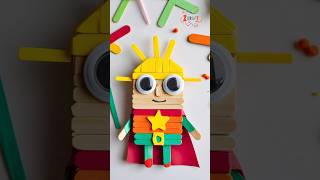 DIY Popsicle Stick Superhero Fun Easy Craft for Kids