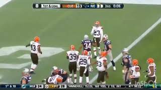 BROWNS @ PATRIOTS 2013 (Patriots comeback)!!