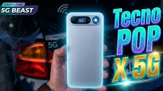 Tecno POP X 5G Launched | Dimensity 6400 Processor | 6500mah Battery🔋🔥| Budget 5G Phone