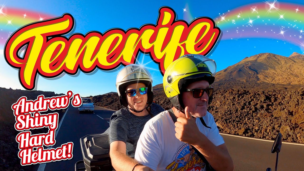 Andrew's Hard Shiny Helmet - Tenerife Teide Couples Quad Biking!