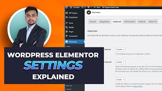 07 Elementor Advance and Related Settings WordPress Elementor Bangla Tutorial