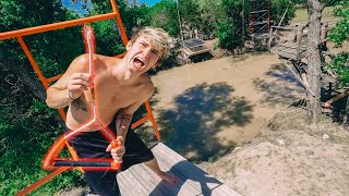HUGE ROPE SWING GONE WRONG... *CLOSE CALL*