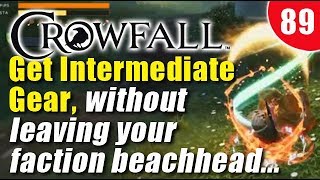 Crowfall Gameplay - From basic gear to intermediate all without leaving your faction beachhead!