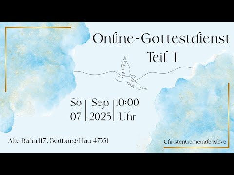 07.09.2025 Taufe Teil 1 I  I Christian Csanyi