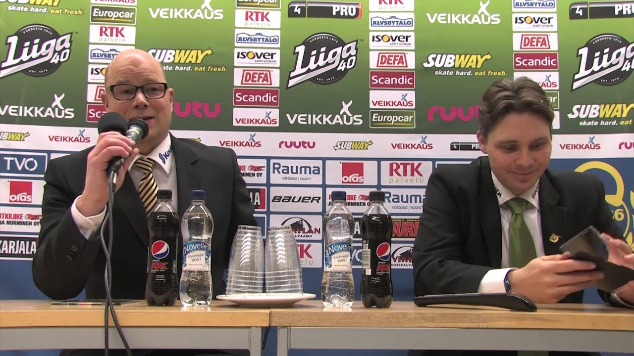 02.01.2015 Lukko - Ilves: Pressitilaisuus
