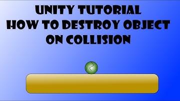 Unity Tutorial - How To Destroy An Object On Collision (2D)
