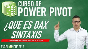 📌 CURSO de POWER PIVOT para EXCEL | ¿Qué es DAX y su sintaxis? | Clase 7