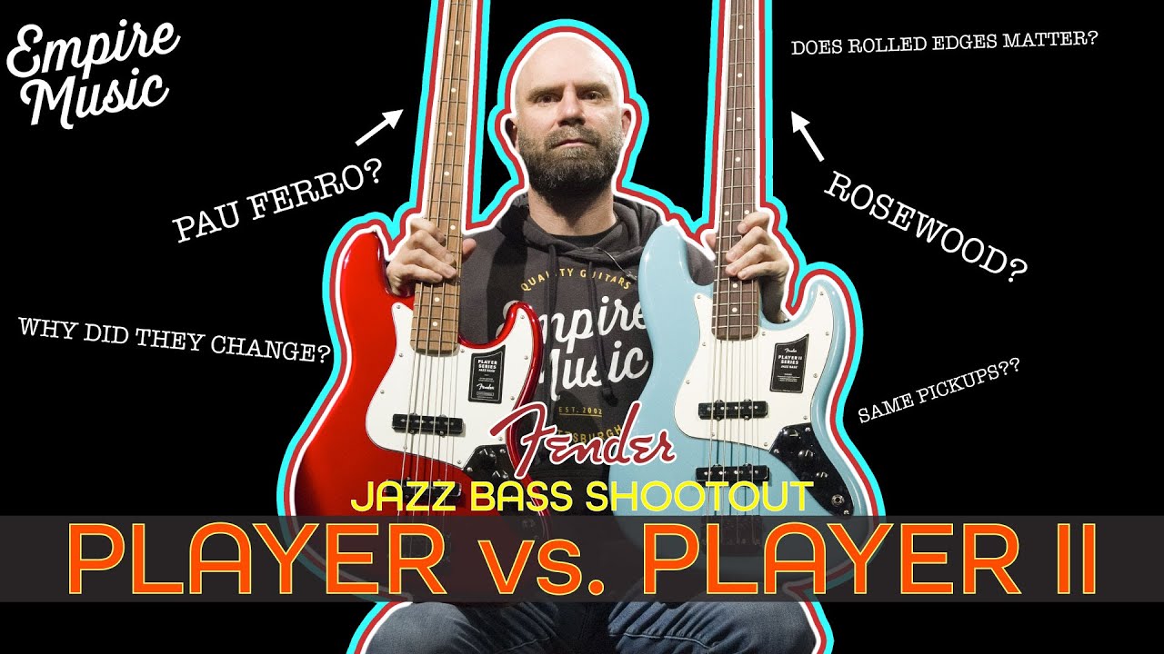 DO YOU HEAR THE DIFFERENCE?? Fender Player vs. Player II Jazz Bass - EMPIRE MUSIC