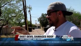 Possible dust devil causes damage to home on eastside