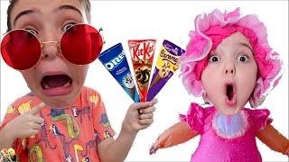 Nastya Story for kids about harmful sweets candies and ice cream  Настя история про сладости