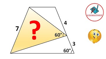 Finding the Area of the Triangle in the Trapezium | Geometry | Math