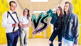 HIGH SCHOOL DANCE BATTLE Geeks VS. Cool Kids!!