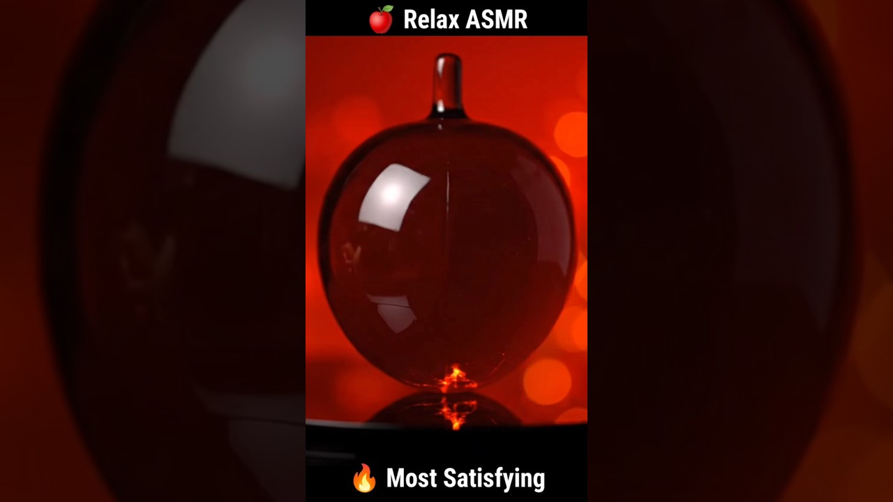 Satisfying glass fruit cutting ASMR