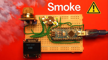 MQ2 Gas  sensor based smoke alarm using Arduino UNO and OLED display | Arduino Smoke Alarm using MQ2