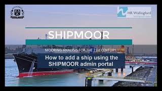 How to add a ship using the SHIPMOOR admin portal