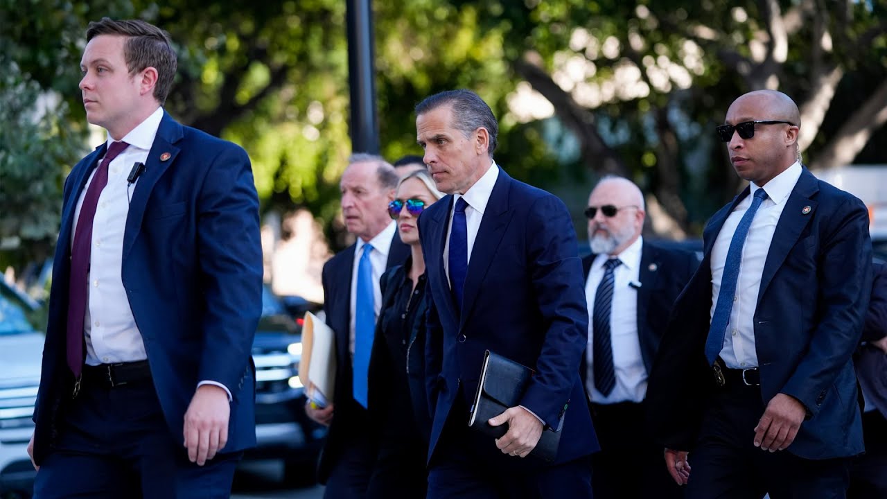 Hunter Biden, wife arrive at LA courthouse for federal $1 4M tax evasion trial