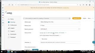 How to Schedule a Meeting in Cisco Webex