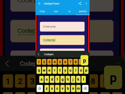 Contact Form in