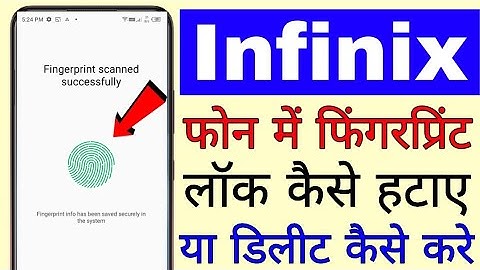 infinix mobile se fingerprint lock Kaise hataye ।। how to remove/delete fingerprint lock in infinix