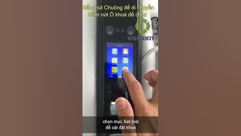 HomeKit - Hướng dẫn cách đổi chiều của Khoá nhận diện khuôn mặt AB-34G