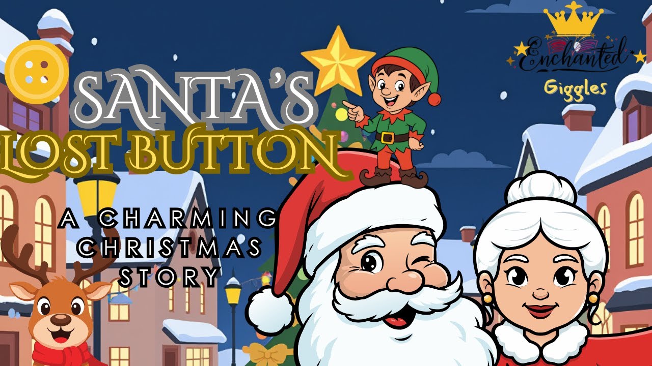 🎅🎄Santa's Lost Button | A Charming Christmas story for kids | Story Time