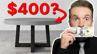 I built A 6,000 Dollar Concrete Table For 400 Dollars