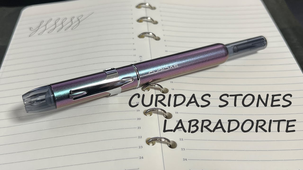【カジュアルに万年筆を使おう】キュリダス ストーンズ ラブラドライト