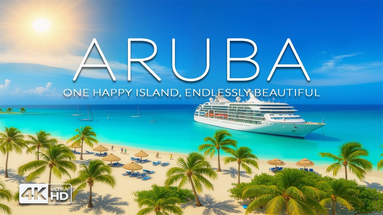 Aruba 4K Drone Footage | Caribbean Paradise Revealed Through Stunning Blue Beaches UHD