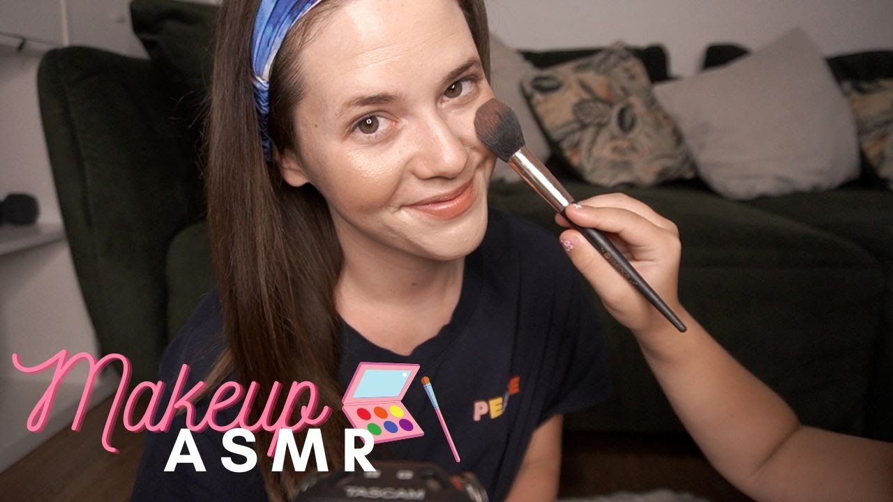 ASMR Meine Tochter schminkt mich  🥰💄Whisper & Make-up Sounds in German/Deutsch