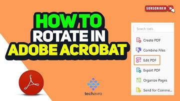 How to rotate in adobe acrobat 2025