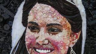 Creating a Face using FOUND OBJECTS