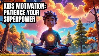 Kids Cartoon Motivation: PATIENCE  The Superpower of the Mind! 🌱✨