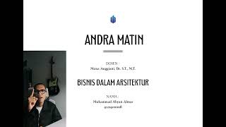 MID TERM EXAM, BUSSINES IN ARCHITECTURE AT MERCU BUANA UNIVERSITY.