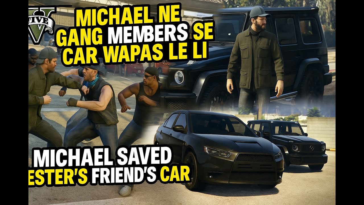 MICHEL SAFE LASTER FRIENDS BLACK BULLET PROOF CAR CAR FROM GANG MEMBERS LOOK LIKE GTA6 IN GTA5 GAME