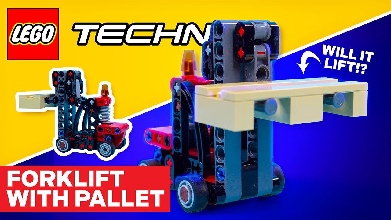 30655 LEGO TECHNIC FORKLIFT WITH PALLET // Animated Stop motion Speed Build!