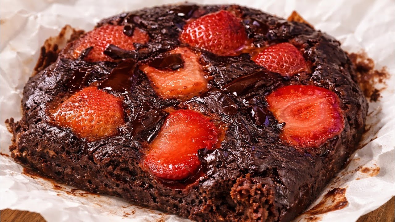 براونيز صحي بالشوكولاتة 🍫 | 3 مكونات فقط بدون سكر ولا دقيق دايت بطعم الشوكولاتة من غير ذنب