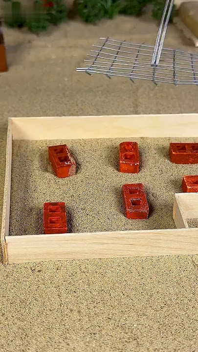 Ciptakan rumah miniatur dengan warna-warna kontras, menciptakan sudut bak negeri dongeng. #asmr