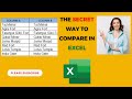 Compare Two Columns in Excel (for Matches & Differences)