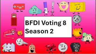 BFDI Voting 8 Season 2