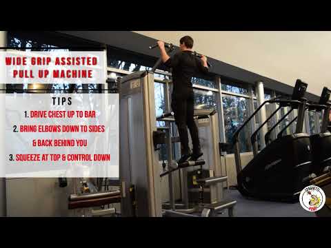 Wide Grip Assisted Pull Up Machine