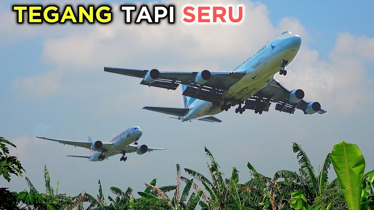 BEGINI RASANYA DI KOLONGIN PESAWAT JUMBO LANDING DI BANDARA SSOEKARNO HATTA CGK