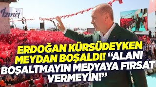 Erdoğan Kürsüdeyken Meydan Boşaldı Alanı Boşaltmayın Medyaya Fırsat Vermeyin Krt Haber