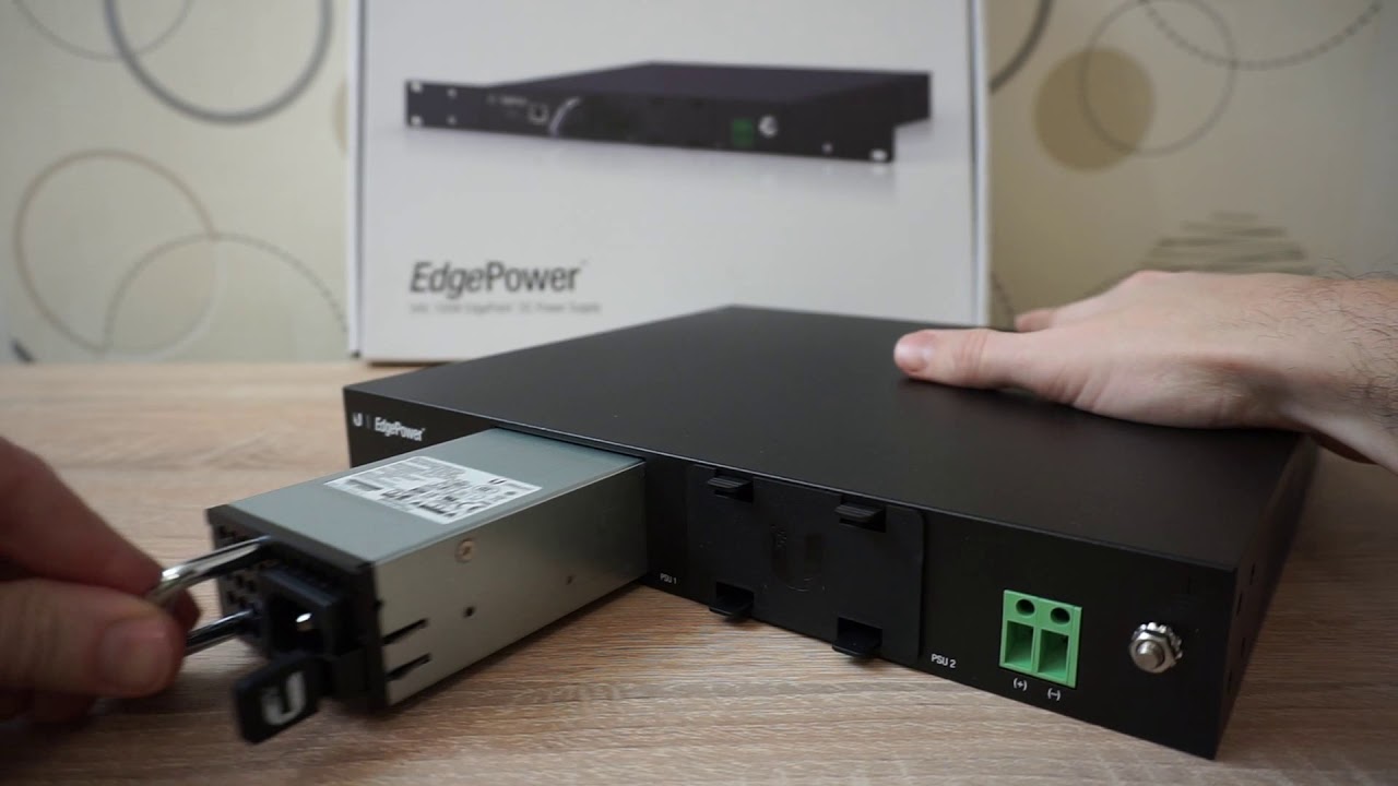 Ubiquiti EdgePower 54V 150W DC tápegység, 1U Rack - YouTube